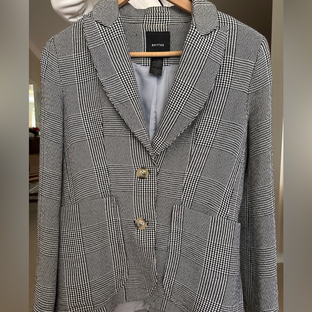Smythe Monochrome Checkered Blazer